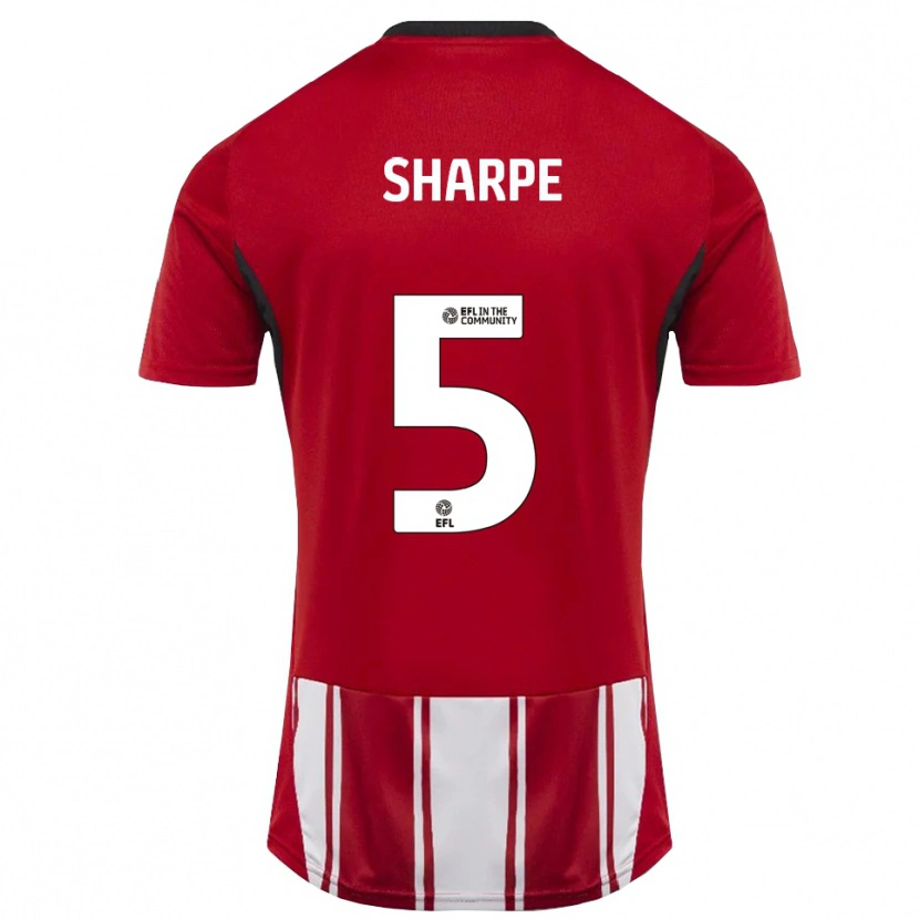 Danxen Herren Manfy Sharpe #5 Rot Weiß Schwarz Heimtrikot Trikot 2025/26 T-Shirt Österreich