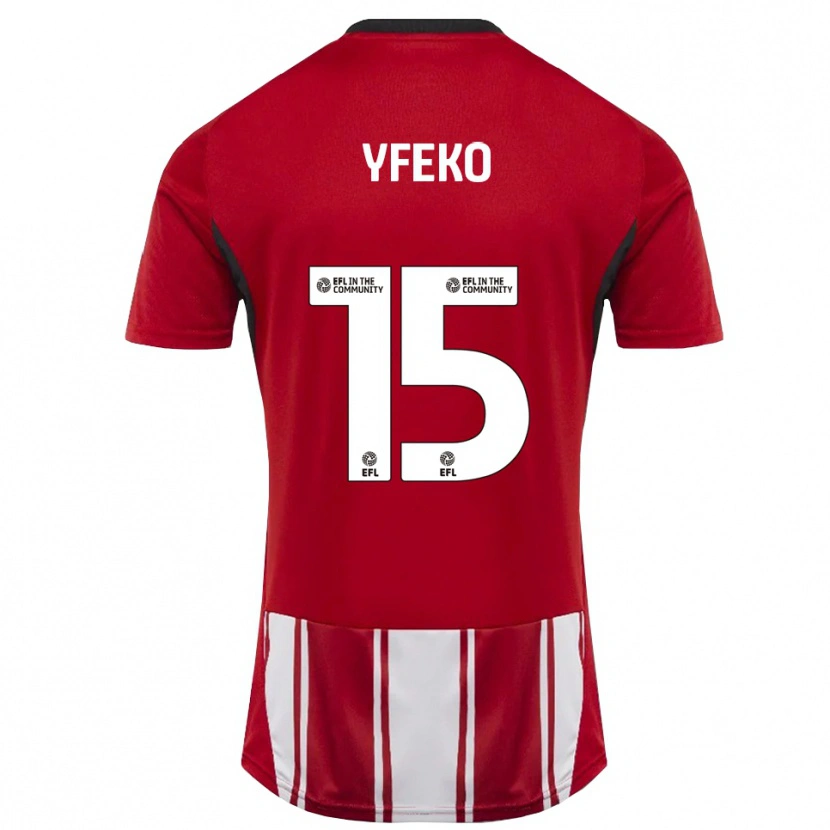 Danxen Herren Johnly Yfeko #15 Rot Weiß Schwarz Heimtrikot Trikot 2025/26 T-Shirt Österreich
