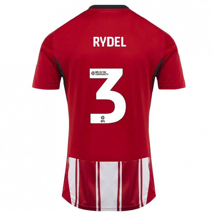 Danxen Herren Ryan Rydel #3 Rot Weiß Schwarz Heimtrikot Trikot 2025/26 T-Shirt Österreich