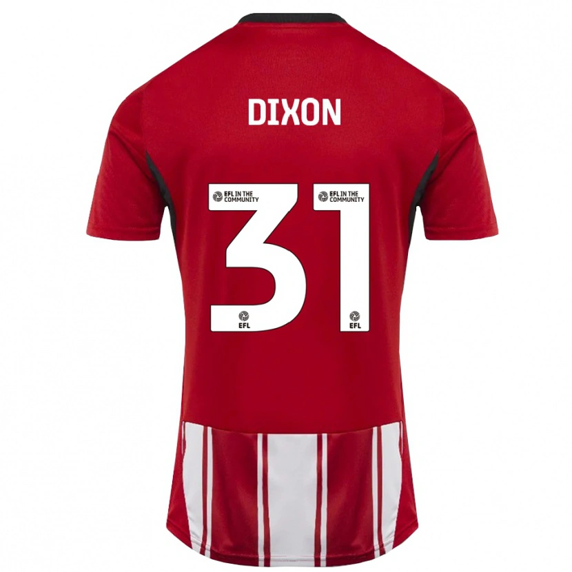 Danxen Herren Ellen Dixon #31 Rot Weiß Schwarz Heimtrikot Trikot 2025/26 T-Shirt Österreich