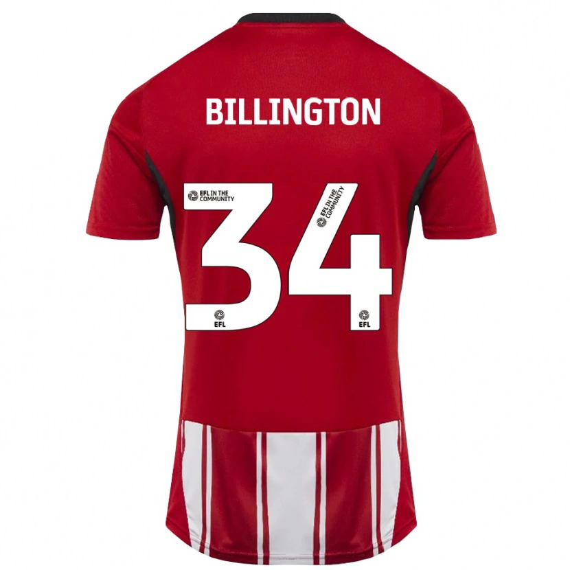 Danxen Herren Gabe Billington #34 Rot Weiß Schwarz Heimtrikot Trikot 2025/26 T-Shirt Österreich