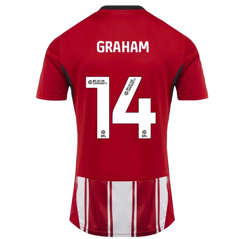 Danxen Herren Callum Graham #14 Rot Weiß Schwarz Heimtrikot Trikot 2025/26 T-Shirt Österreich