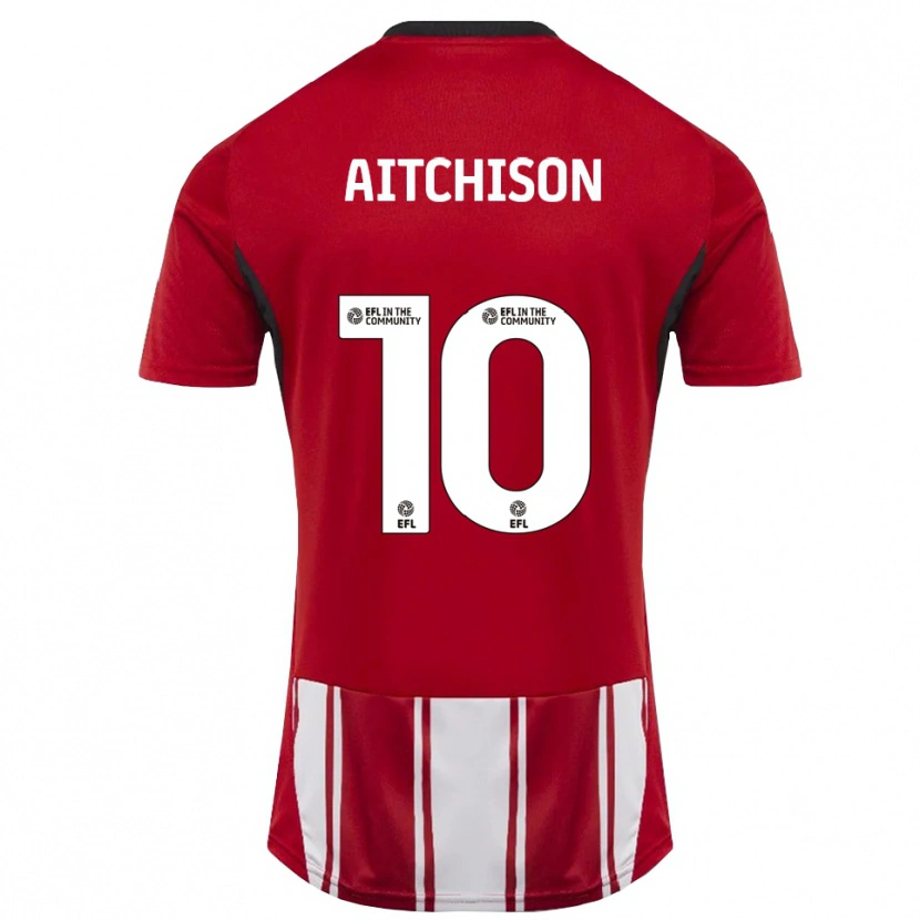 Danxen Herren Jack Aitchison #10 Rot Weiß Schwarz Heimtrikot Trikot 2025/26 T-Shirt Österreich