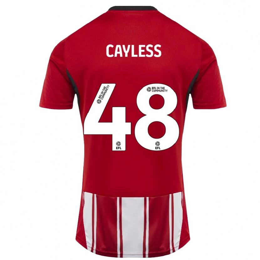 Danxen Herren Louie Cayless #48 Rot Weiß Schwarz Heimtrikot Trikot 2025/26 T-Shirt Österreich