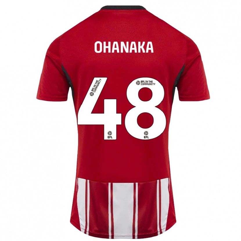 Danxen Herren Santino Ohanaka #48 Rot Weiß Schwarz Heimtrikot Trikot 2025/26 T-Shirt Österreich