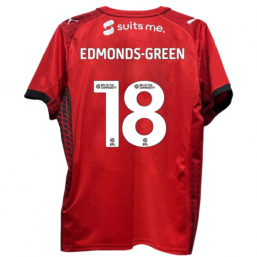 Danxen Herren Rarmani Edmonds-Green #18 Rot Schwarz Heimtrikot Trikot 2025/26 T-Shirt Österreich