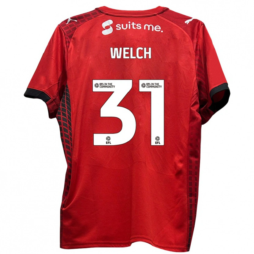 Danxen Herren Makai Welch #31 Rot Schwarz Heimtrikot Trikot 2025/26 T-Shirt Österreich