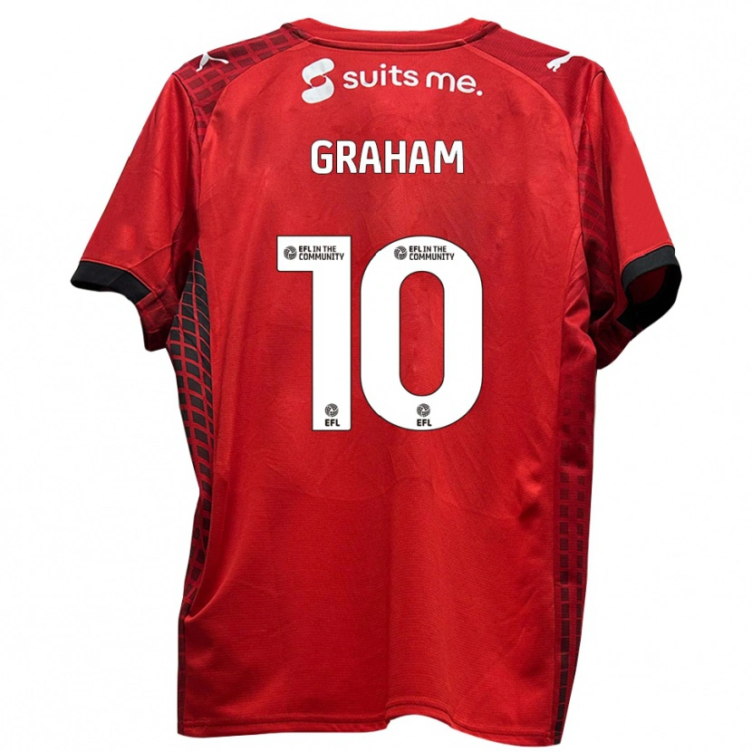 Danxen Herren Jordan Graham #10 Rot Schwarz Heimtrikot Trikot 2025/26 T-Shirt Österreich