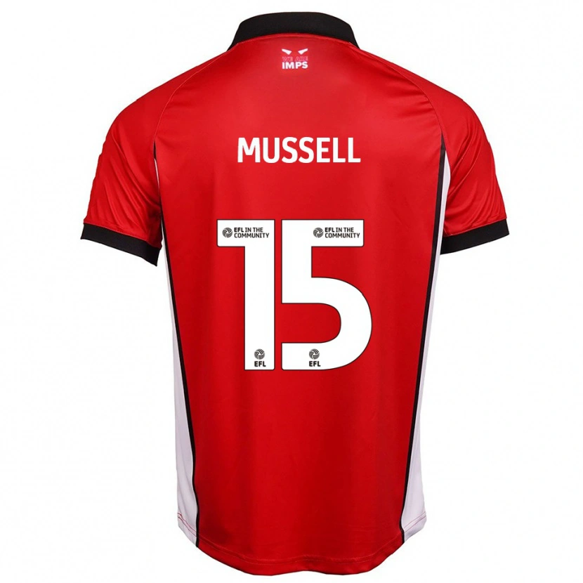 Danxen Herren Theo Mussell #15 Rot Weiß Heimtrikot Trikot 2025/26 T-Shirt Österreich