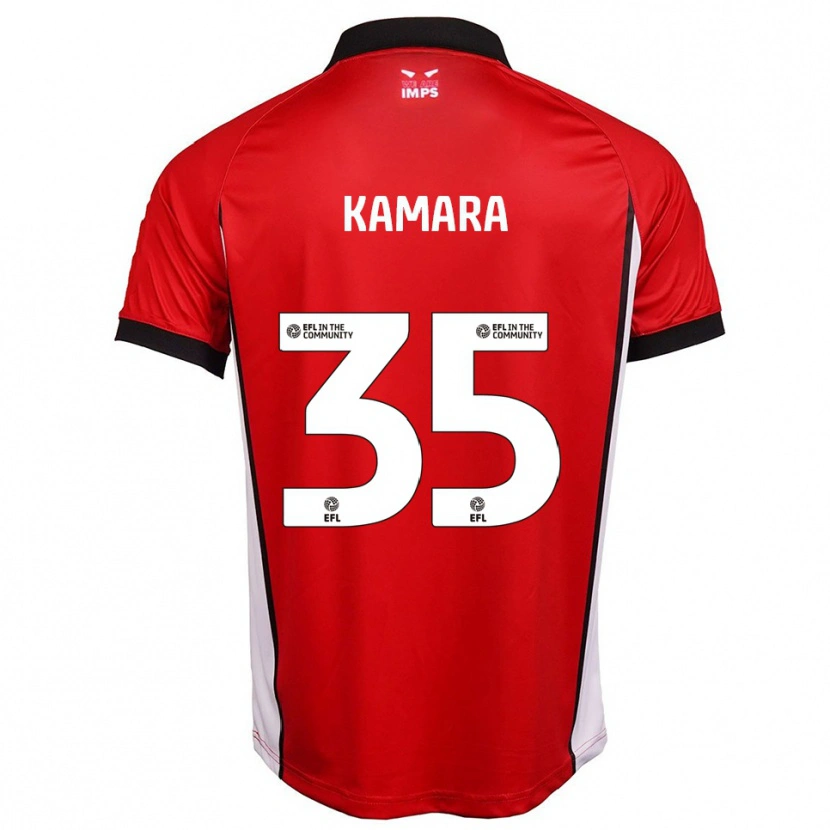 Danxen Herren Mj Kamara #35 Rot Weiß Heimtrikot Trikot 2025/26 T-Shirt Österreich