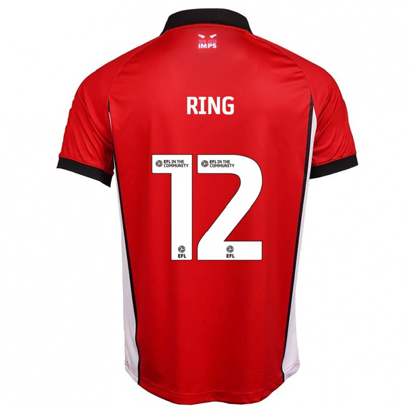 Danxen Herren Erik Ring #12 Rot Weiß Heimtrikot Trikot 2025/26 T-Shirt Österreich