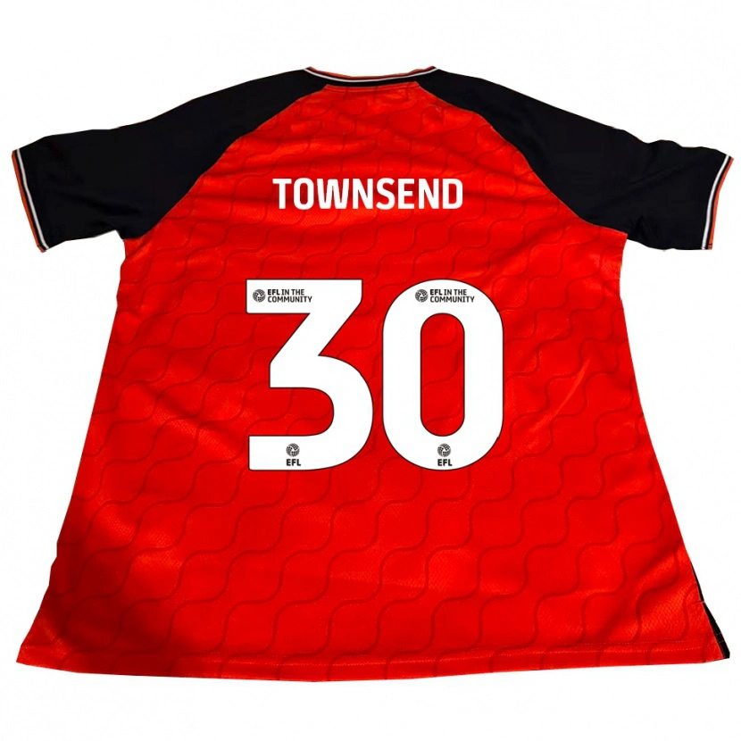 Danxen Herren Andros Townsend #30 Orange Schwarz Weiß Heimtrikot Trikot 2025/26 T-Shirt Österreich