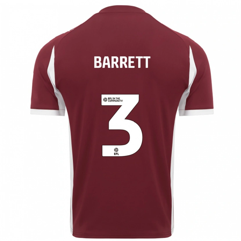 Danxen Herren Victoria Barrett #3 Burgunderrot Weiß Heimtrikot Trikot 2025/26 T-Shirt Österreich