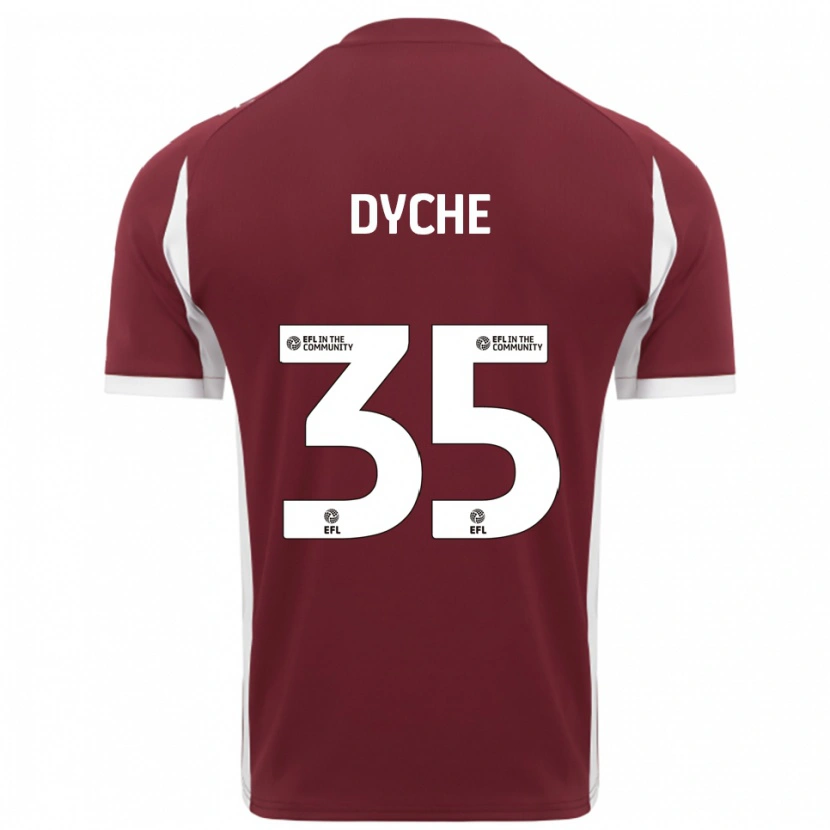 Danxen Herren Max Dyche #35 Burgunderrot Weiß Heimtrikot Trikot 2025/26 T-Shirt Österreich