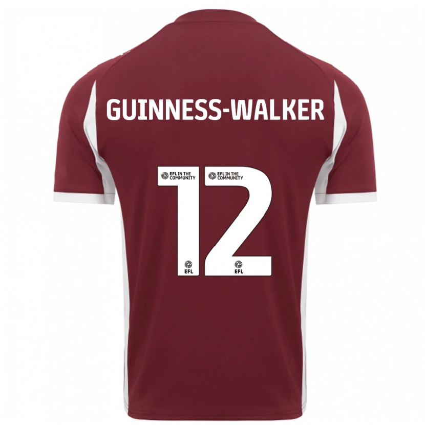 Danxen Herren Nesta Guinness-Walker #12 Burgunderrot Weiß Heimtrikot Trikot 2025/26 T-Shirt Österreich