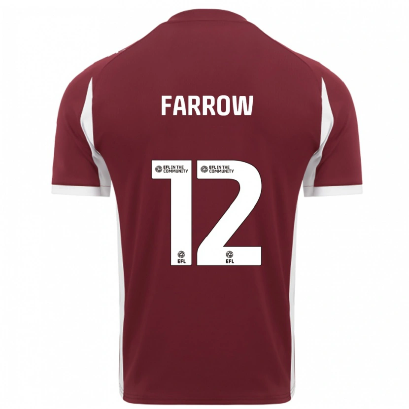 Danxen Herren Kim Farrow #12 Burgunderrot Weiß Heimtrikot Trikot 2025/26 T-Shirt Österreich