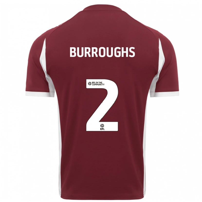 Danxen Herren Jack Burroughs #2 Burgunderrot Weiß Heimtrikot Trikot 2025/26 T-Shirt Österreich
