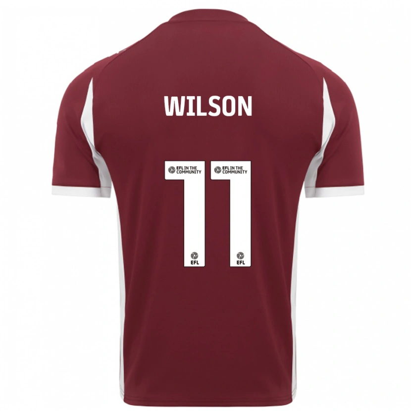 Danxen Herren James Wilson #11 Burgunderrot Weiß Heimtrikot Trikot 2025/26 T-Shirt Österreich