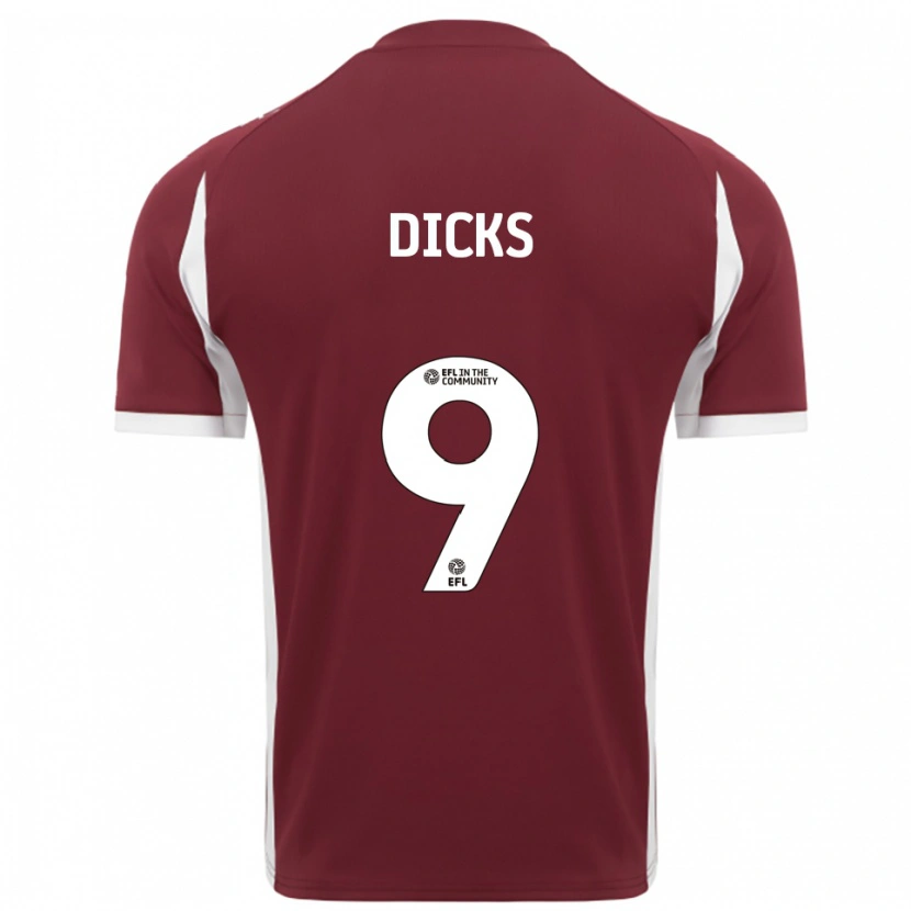 Danxen Herren Alexandra Dicks #9 Burgunderrot Weiß Heimtrikot Trikot 2025/26 T-Shirt Österreich