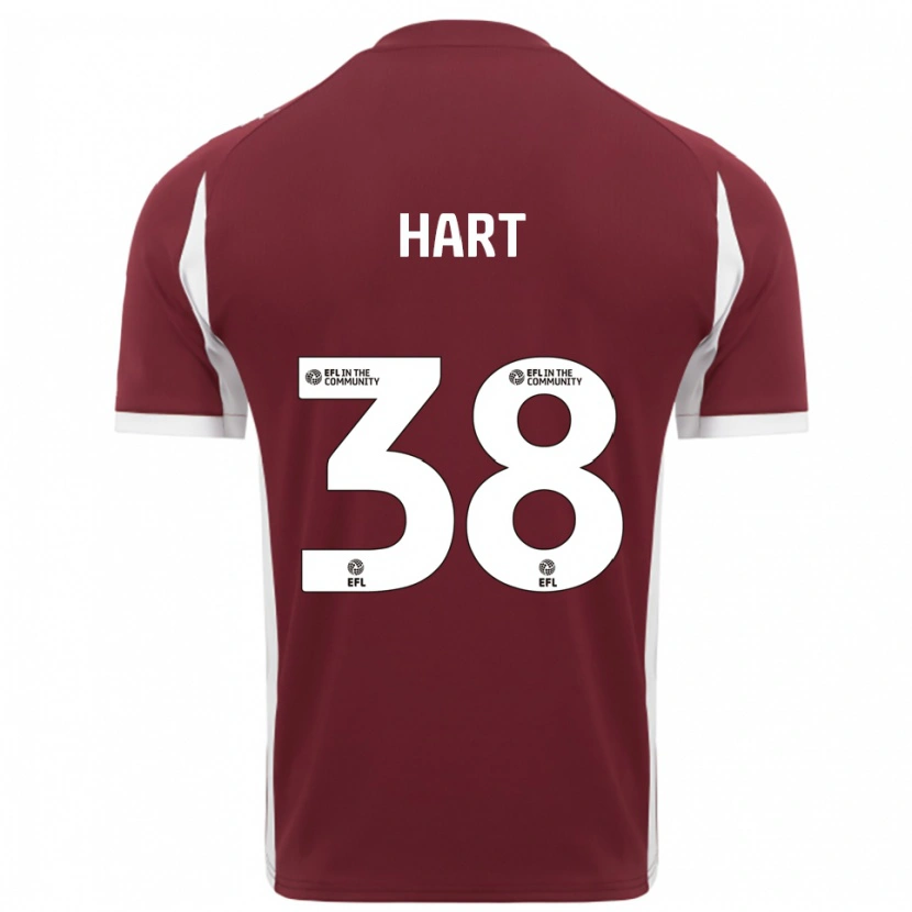 Danxen Herren Jamari Hart #38 Burgunderrot Weiß Heimtrikot Trikot 2025/26 T-Shirt Österreich