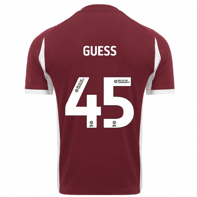 Danxen Herren Harry Guess #45 Burgunderrot Weiß Heimtrikot Trikot 2025/26 T-Shirt Österreich