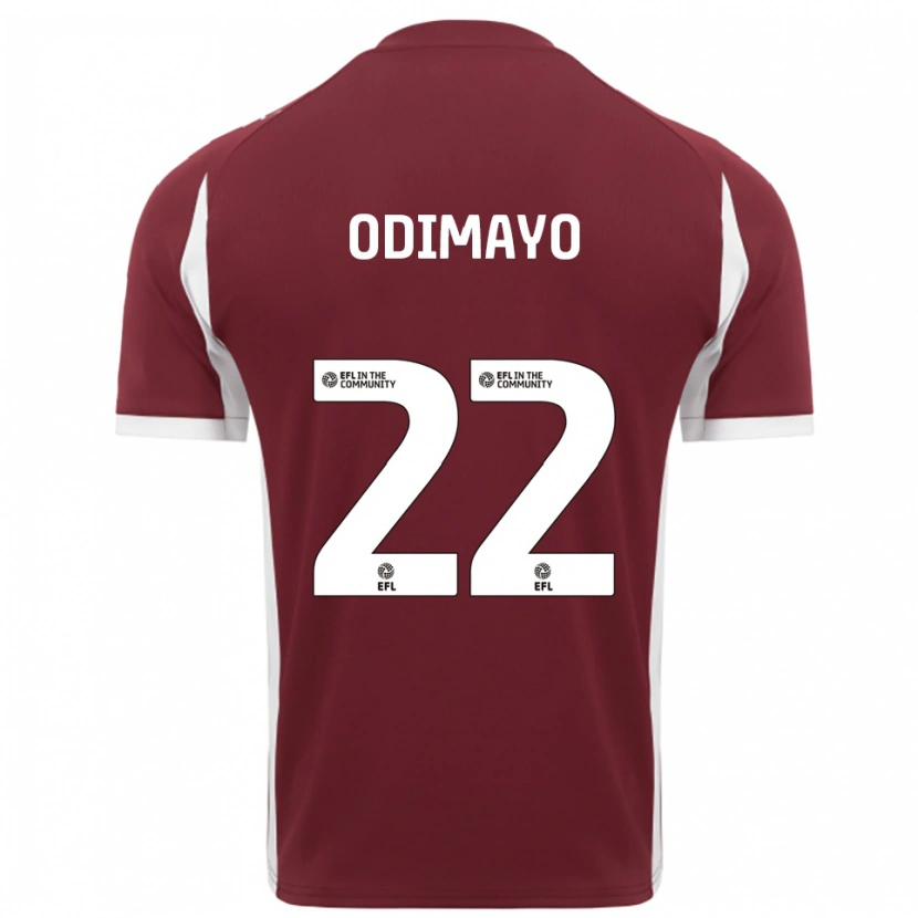 Danxen Herren Akin Odimayo #22 Burgunderrot Weiß Heimtrikot Trikot 2025/26 T-Shirt Österreich