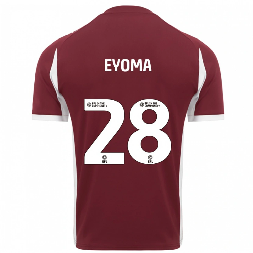 Danxen Herren Timothy Eyoma #28 Burgunderrot Weiß Heimtrikot Trikot 2025/26 T-Shirt Österreich