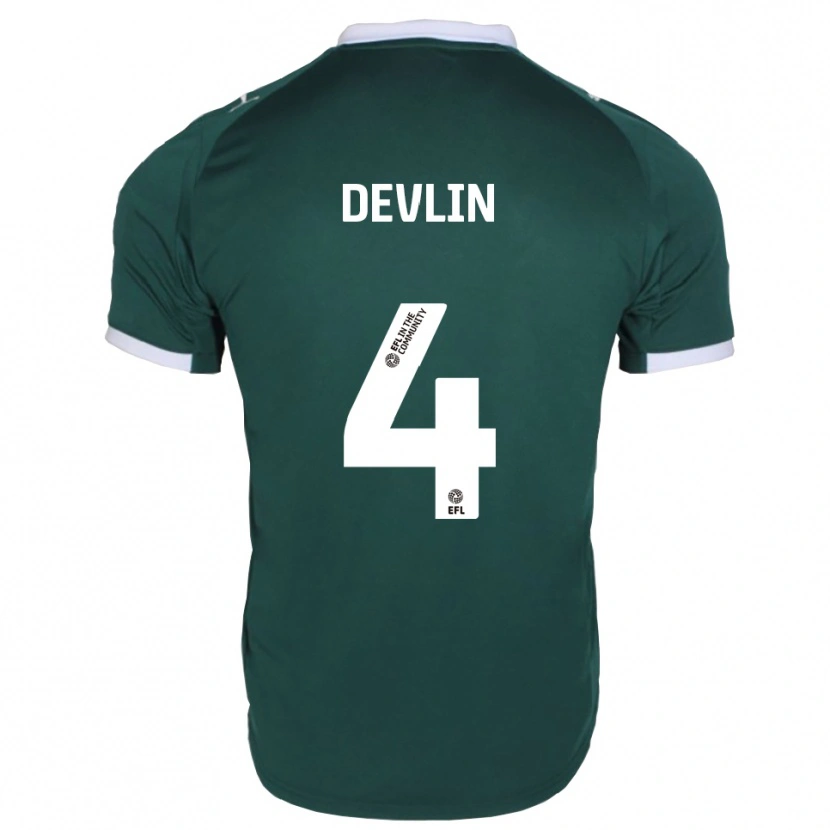 Danxen Herren Billy Devlin #4 Grün Weiß Heimtrikot Trikot 2025/26 T-Shirt Österreich