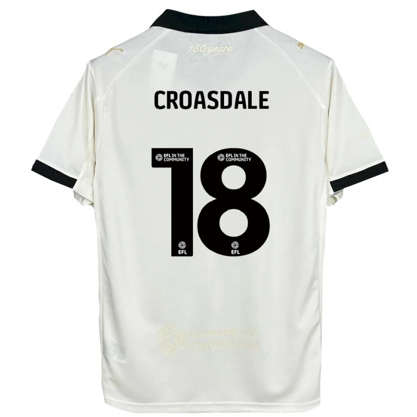 Danxen Herren Ryan Croasdale #18 Cremeweiß Schwarz Heimtrikot Trikot 2025/26 T-Shirt Österreich