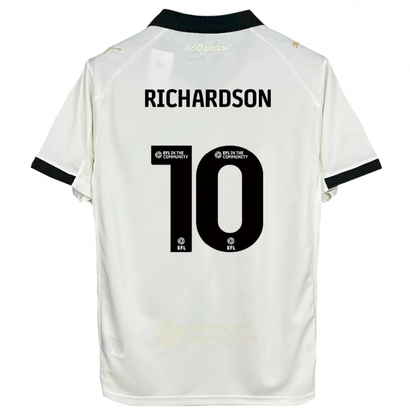 Danxen Herren Kelsey Richardson #10 Cremeweiß Schwarz Heimtrikot Trikot 2025/26 T-Shirt Österreich