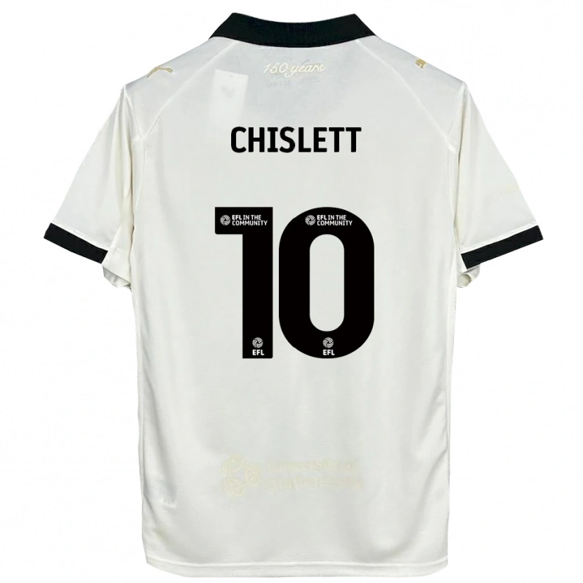 Danxen Herren Ethan Chislett #10 Cremeweiß Schwarz Heimtrikot Trikot 2025/26 T-Shirt Österreich