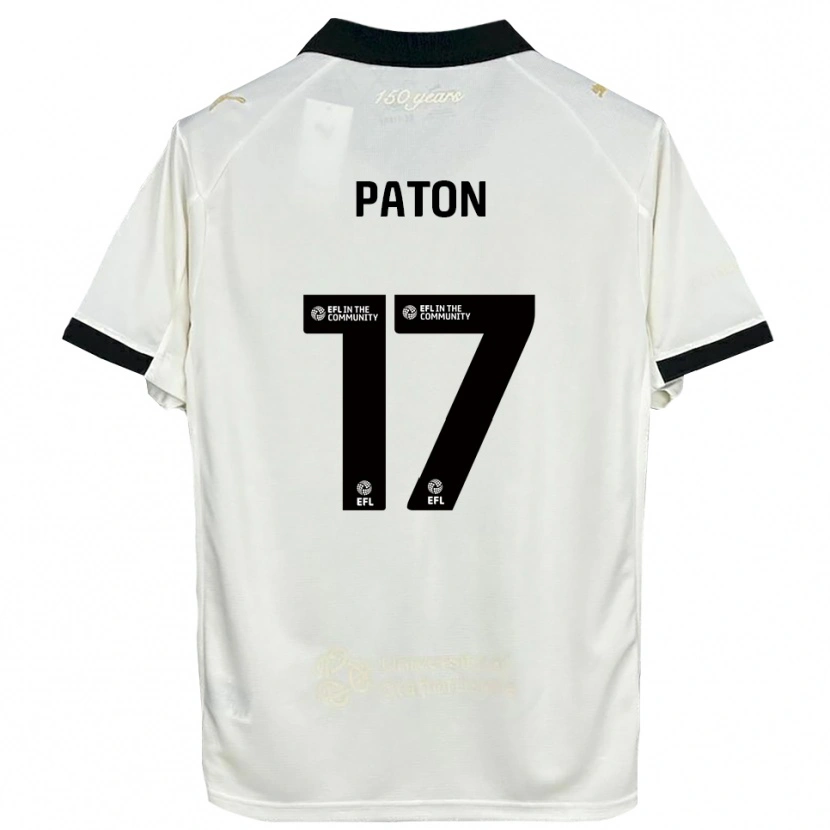 Danxen Herren Ruari Paton #17 Cremeweiß Schwarz Heimtrikot Trikot 2025/26 T-Shirt Österreich