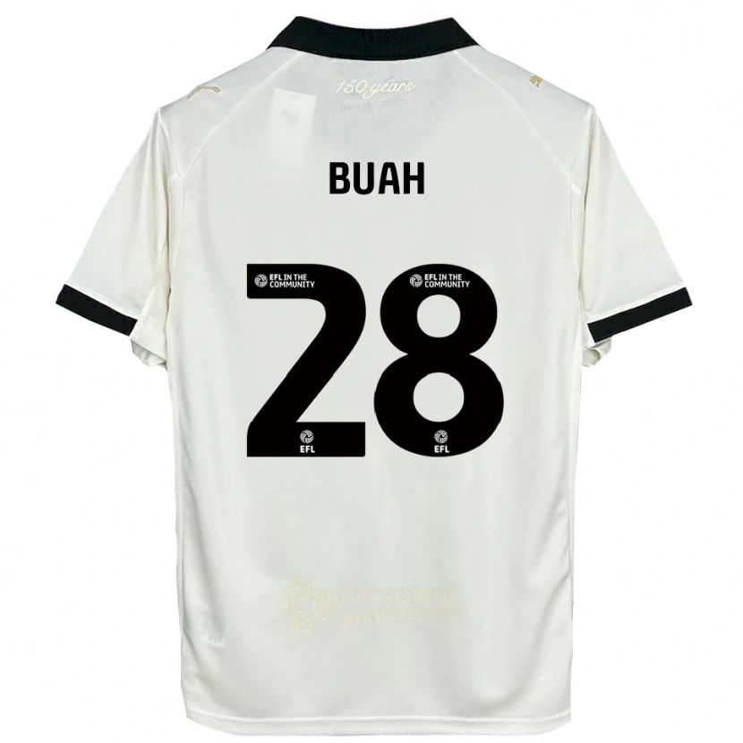 Danxen Herren Andrew Buah #28 Cremeweiß Schwarz Heimtrikot Trikot 2025/26 T-Shirt Österreich