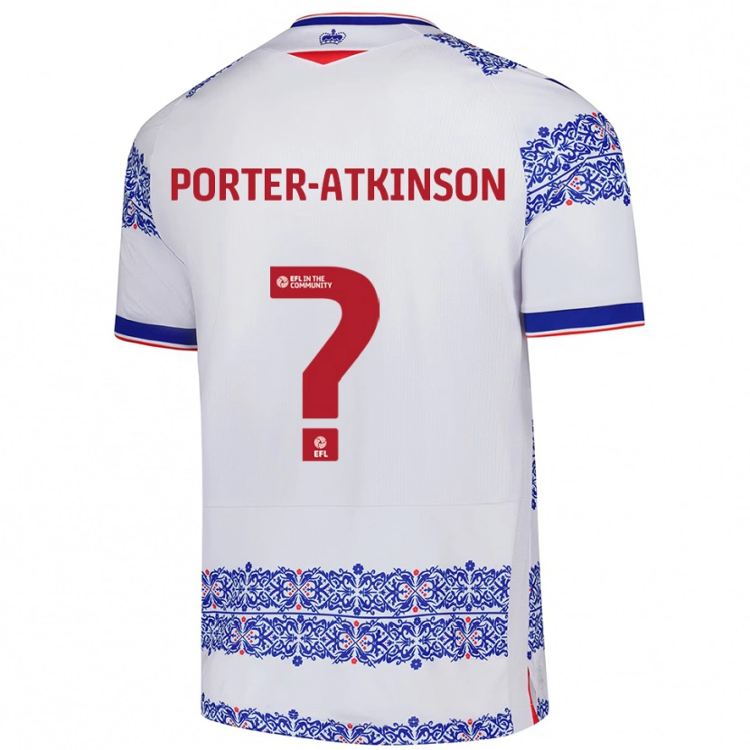 Danxen Herren Jayden Porter-Atkinson #0 Weiß Blau Heimtrikot Trikot 2025/26 T-Shirt Österreich