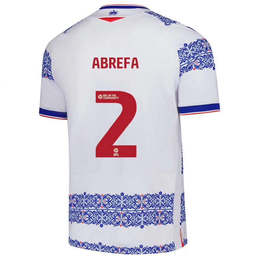 Danxen Herren Kelvin Abrefa #2 Weiß Blau Heimtrikot Trikot 2025/26 T-Shirt Österreich