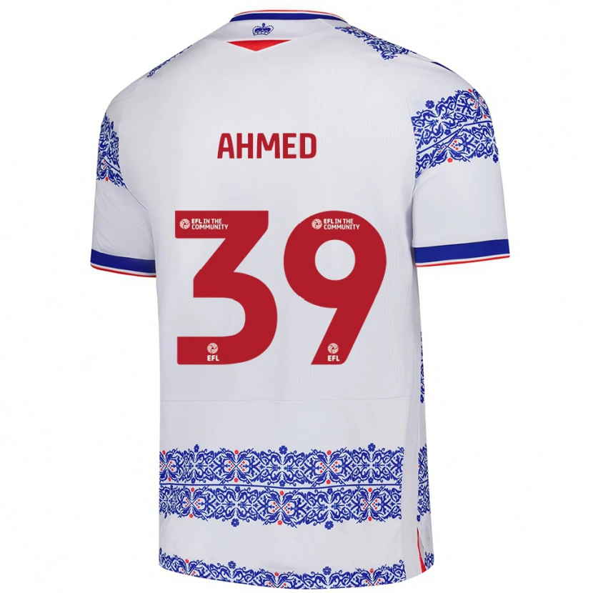 Danxen Herren Ashqar Ahmed #39 Weiß Blau Heimtrikot Trikot 2025/26 T-Shirt Österreich