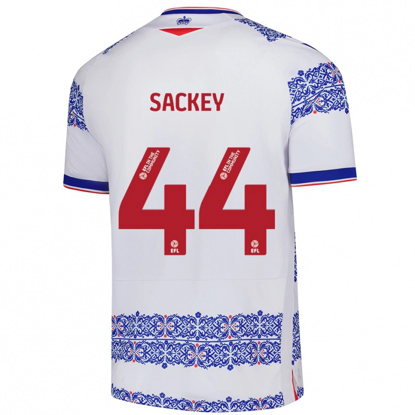 Danxen Herren Tyler Sackey #44 Weiß Blau Heimtrikot Trikot 2025/26 T-Shirt Österreich
