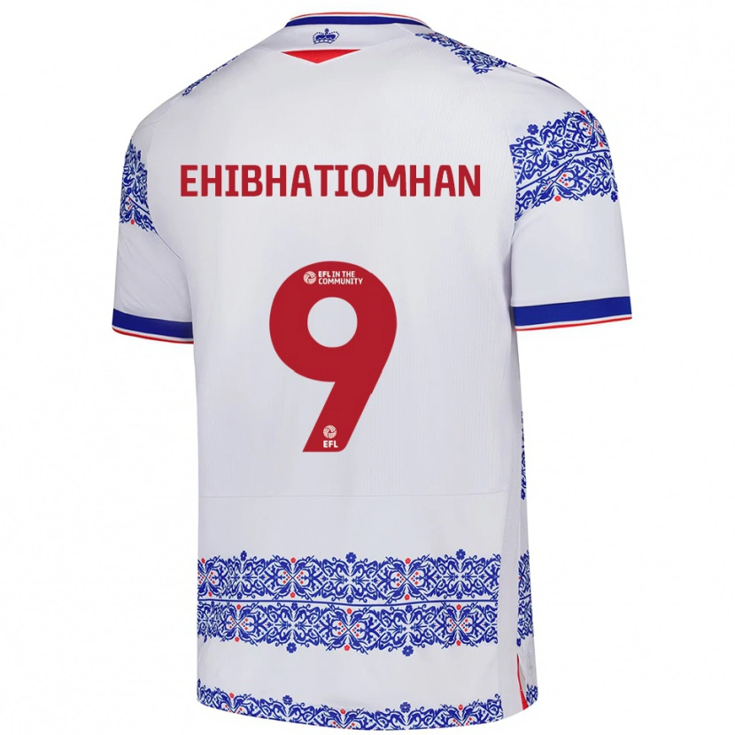 Danxen Herren Kelvin Ehibhatiomhan #9 Weiß Blau Heimtrikot Trikot 2025/26 T-Shirt Österreich