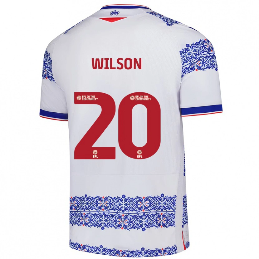 Danxen Herren Georgia Wilson #20 Weiß Blau Heimtrikot Trikot 2025/26 T-Shirt Österreich