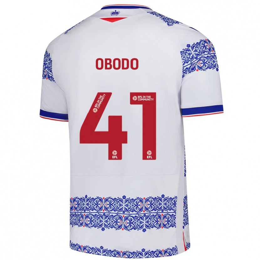 Danxen Herren Miles Obodo #41 Weiß Blau Heimtrikot Trikot 2025/26 T-Shirt Österreich