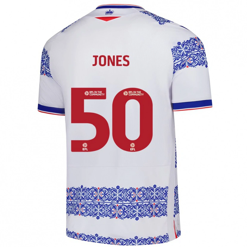 Danxen Herren Jerae Jones #50 Weiß Blau Heimtrikot Trikot 2025/26 T-Shirt Österreich