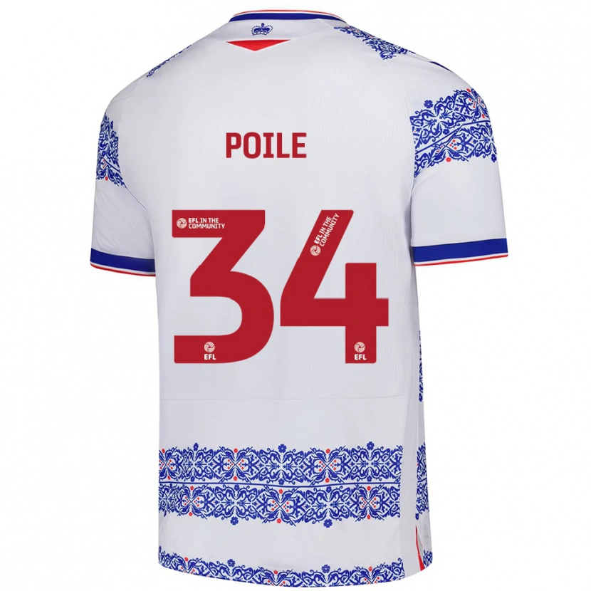 Danxen Herren Imogen Poile #34 Weiß Blau Heimtrikot Trikot 2025/26 T-Shirt Österreich