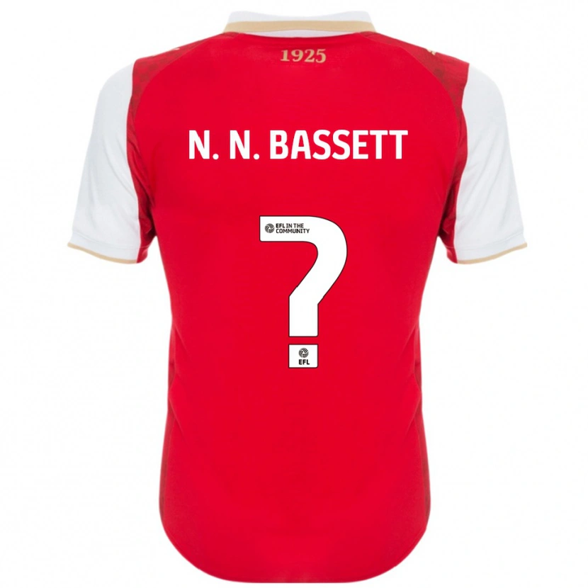 Danxen Herren N. N. Bassett #0 Rot Weiß Heimtrikot Trikot 2025/26 T-Shirt Österreich