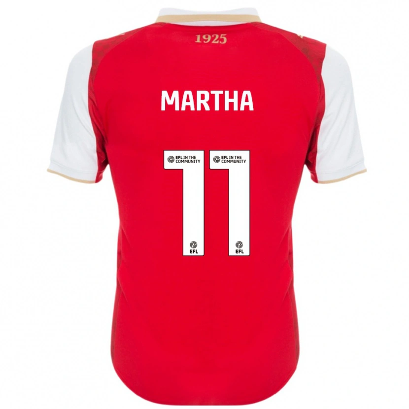 Danxen Herren Ar'jany Martha #11 Rot Weiß Heimtrikot Trikot 2025/26 T-Shirt Österreich