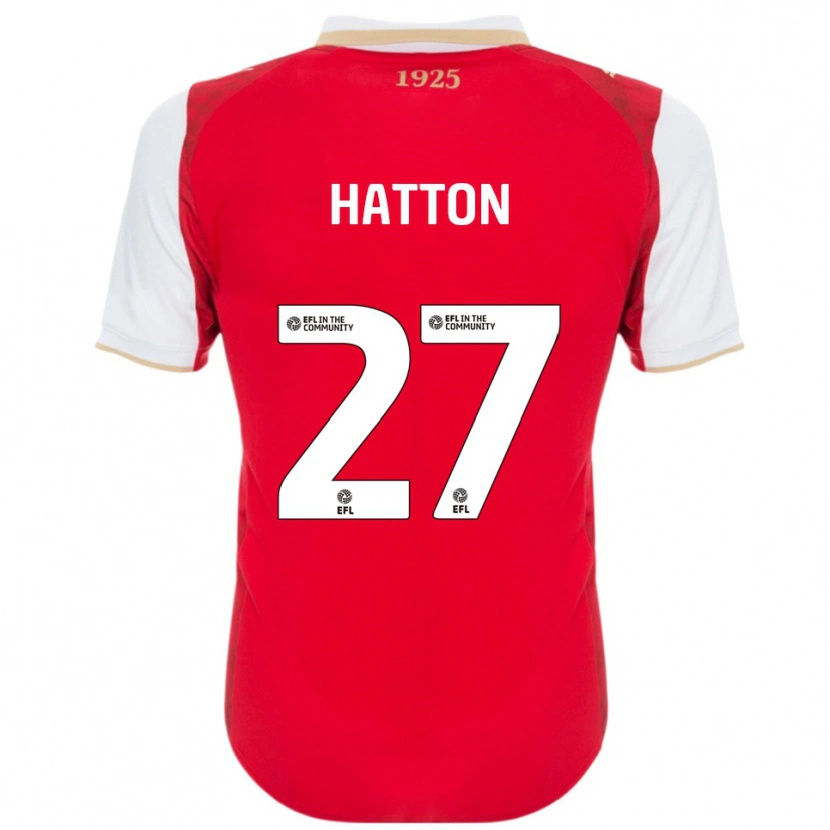 Danxen Herren Ben Hatton #27 Rot Weiß Heimtrikot Trikot 2025/26 T-Shirt Österreich