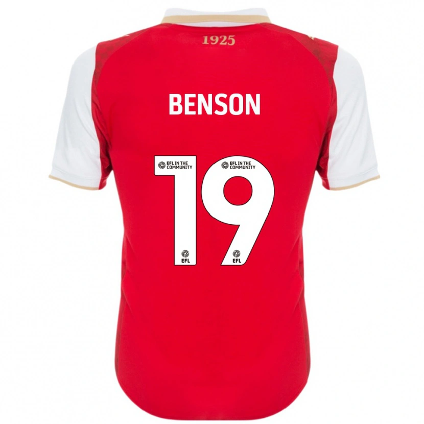 Danxen Herren Josh Benson #19 Rot Weiß Heimtrikot Trikot 2025/26 T-Shirt Österreich
