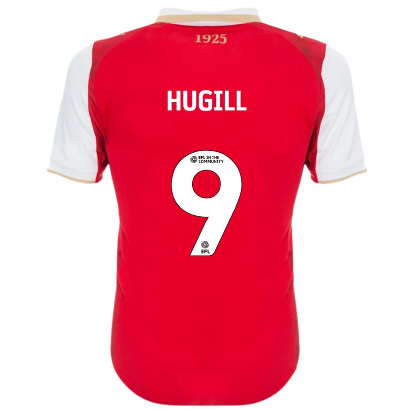 Danxen Herren Jordan Hugill #9 Rot Weiß Heimtrikot Trikot 2025/26 T-Shirt Österreich