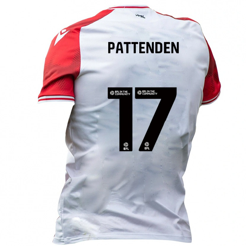 Danxen Herren Jasper Pattenden #17 Weiß Rot Heimtrikot Trikot 2025/26 T-Shirt Österreich