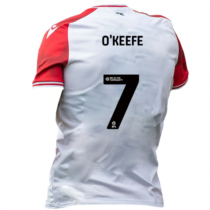 Danxen Herren Albie O'keefe #7 Weiß Rot Heimtrikot Trikot 2025/26 T-Shirt Österreich