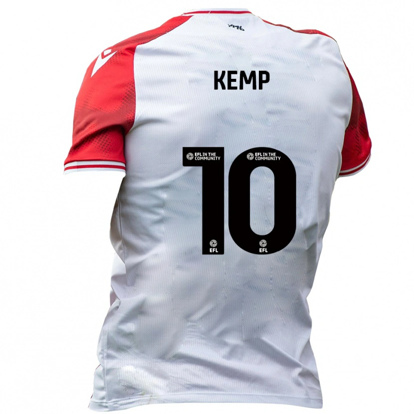 Danxen Herren Dan Kemp #10 Weiß Rot Heimtrikot Trikot 2025/26 T-Shirt Österreich
